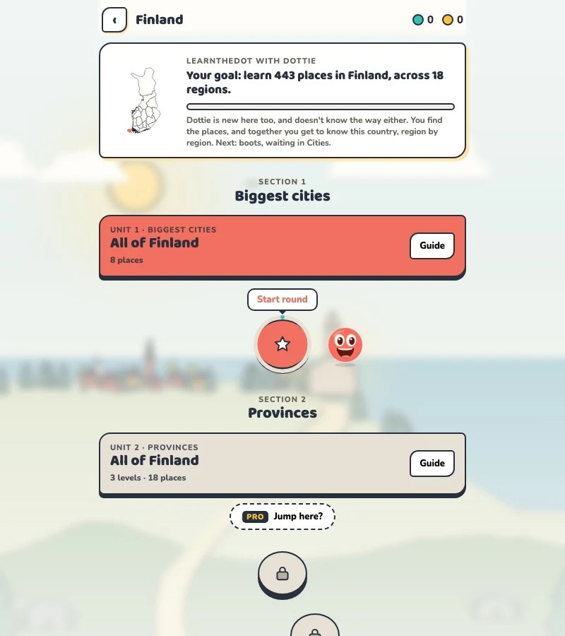 LearnTheDot: actual learning path